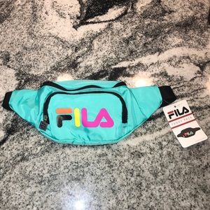 NEW Fila Fanny Pack Teal Colorful